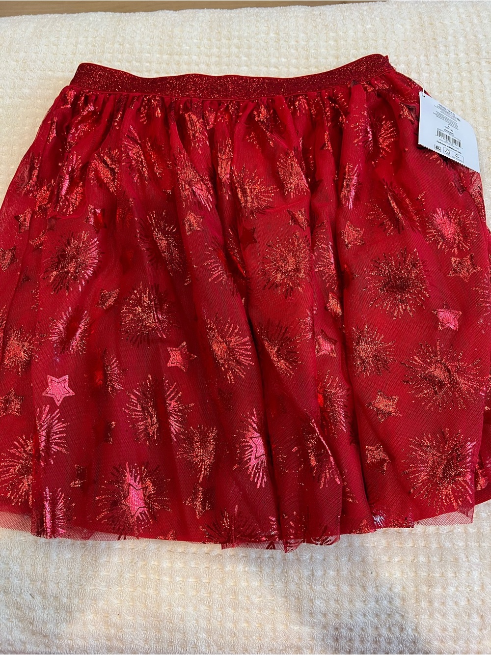 Red Sparkle Star Skirt - girls/children